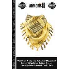 Armoris Özel Seri Gündelik Kullanım Mevsimlik Eşarp Gölgeleme Örtüsü Single Sword Desenli Askeri Puşi - Poşi