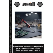 Armoris Profesyonel Hızlı Isınan Ergonomik 60W Kalem Havya Kullanışlı Ürün Donanım Basit Tamirat