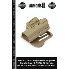 Armoris Metal Yuvalı Ergonomik Ekipman Single Sword Acar-Al Girsan MC28 Sa Polimer Kilitli Silah Kılıfı