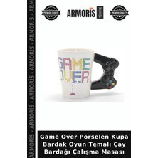 Armoris Game Over Porselen Kupa Bardak Oyun Temalı Çay Bardağı Çalışma Masası