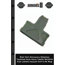 Armoris Özel Seri Koruyucu Ekipman Teçhizat Açık Hava Taktik M4/M16 Hızlı Çekme Kauçuk Kılıf 5.56 Mag
