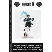 Armoris Anime Demon Slayer Tanjiro Figürü 14 cm Genç Odası Oda Aksesuarı Dekoratif Obje