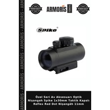 Armoris Özel Seri Av Aksesuarı Optik Nişangah Spike 1X30MM Taktik Kapalı Reflex Red Dot Nişangâh 11MM