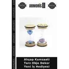 Armoris Ahşap Kumsaati Tarz Obje Dekor Yeni Iş Hediyesi