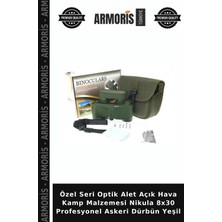 Armoris Özel Seri Optik Alet Açık Hava Kamp Malzemesi Nikula 8X30 Profesyonel Askeri Dürbün Yeşil