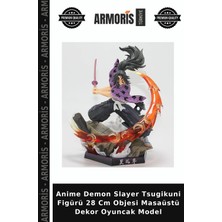 Armoris Anime Demon Slayer Tsugikuni Figürü 28 cm Objesi Masaüstü Dekor Oyuncak Model