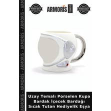 Armoris Uzay Temalı Porselen Kupa Bardak Içecek Bardağı Sıcak Tutan Hediyelik Eşya