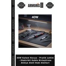 Armoris 40W Kalem Havya - Pratik Lehim - Elektrikli Kablo Birleştirme Atölye Aleti Hobi Aletleri