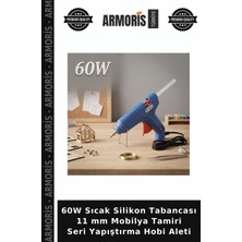 Armoris 60W Sıcak Silikon Tabancası 11 mm Mobilya Tamiri Seri Yapıştırma Hobi Aleti