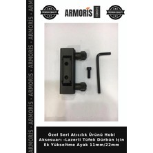 Armoris Özel Seri Atıcılık Ürünü Hobi Aksesuarı -Lazerli Tüfek Dürbün Için Ek Yükseltme Ayak 11MM/22MM