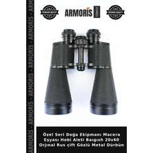 Armoris Özel Seri Doğa Ekipmanı Macera Eşyası Hobi Aleti Baıgısh 20X60 Orjınal Rus Çift Gözlü Metal Dürbün