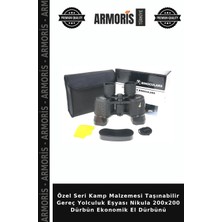 Armoris Özel Seri Kamp Malzemesi Taşınabilir Gereç Yolculuk Eşyası Nikula 200X200 Dürbün Ekonomik El Dürbünü
