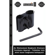 Armoris Av Malzemesi Bağlantı Elemanı Yardımcı Aparat - Tüfekler Için Mini Lazer Bağlama Kelepçesi