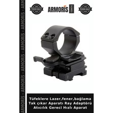 Armoris Tüfeklere Lazer,fener,bağlama Tak Çıkar Aparatı Ray Adaptörü Atıcılık Gereci Hızlı Aparat