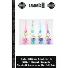 Armoris Sulu Silikon Anahtarlık Stitch Küçük Sürpriz Sevimli Aksesuar Renkli Süs