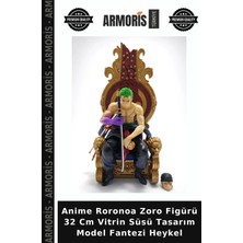 Armoris Anime Roronoa Zoro Figürü 32 cm Vitrin Süsü Tasarım Model Fantezi Heykel
