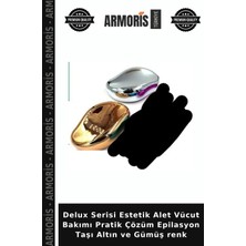 Armoris Delux Serisi Estetik Alet Vücut Bakımı Pratik Çözüm Epilasyon Taşı Altın ve Gümüş Renk
