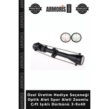 Armoris Özel Üretim Hediye Seçeneği Optik Alet Spor Aleti Zoomlu Çıft Işıklı Dürbünü 3-9X40