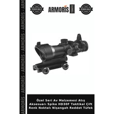 Armoris Özel Seri Av Malzemesi Atış Aksesuarı Spike HD30F Taktikal Çift Renk Noktalı Nişangah Reddot Tüfek