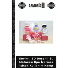 Armoris Sevimli 3D Desenli Su Matarası Bpa Içermez Icicek Kullanım Kamp