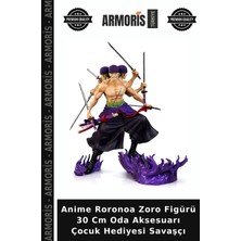Armoris Anime Roronoa Zoro Figürü 30 cm Oda Aksesuarı Çocuk Hediyesi Savaşçı