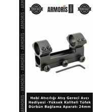 Armoris Hobi Atıcılığı Atış Gereci Avcı Hediyesi -Yüksek Kaliteli Tüfek Dürbün Bağlama Aparatı 24MM