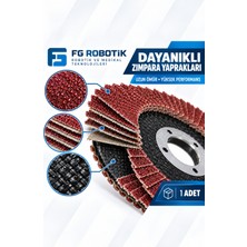 Flap Disk Zımpara 115 mm 60 Kum Metal Paslanmaz Çelik Avuç Taşlama Diski Çapak Alma Temizleme 1 Adet