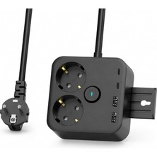 Tr Akım Korumalı Çoklu Priz, 2 Adet Usb, 2 Adet Type-C Girişi, Hızlı Şarj Desteği, Termal Ak
