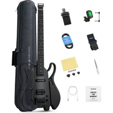 Donner Hush x Lıve Traveller Elektro Gitar (Siyah)