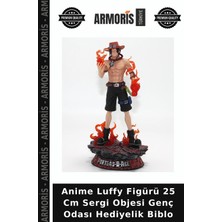 Armoris Anime Luffy Figürü 25 cm Sergi Objesi Genç Odası Hediyelik Biblo
