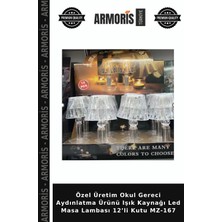 Armoris Özel Üretim Okul Gereci Aydınlatma Ürünü Işık Kaynağı LED Masa Lambası 12’li Kutu MZ-167