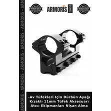 Armoris -Av Tüfekleri Için Dürbün Ayağı Kızaklı 11MM Tüfek Aksesuarı Atıcı Ekipmanları Nişan Alma