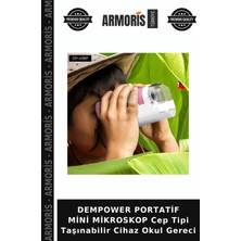 Armoris Dempower Portatif Mini Mikroskop Cep Tipi Taşınabilir Cihaz Okul Gereci