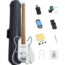 Donner Hush x Lıve Traveller Elektro Gitar (Beyaz)