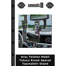 Armoris Araç Telefon Mobil Tutucu Esnek Aparat Taşınabilir Stand