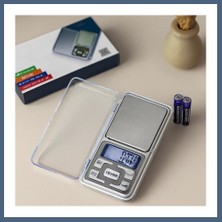 Bezos Mini Hassas Terazi 300G/0.01G (6X12 Cm) Şeffaf Kapaklı, Pilli BZS10