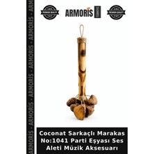 Armoris Coconat Sarkaçlı Marakas NO:1041 Parti Eşyası Ses Aleti Müzik Aksesuarı