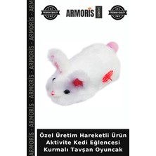 Armoris Özel Üretim Hareketli Ürün Aktivite Kedi Eğlencesi Kurmalı Tavşan Oyuncak