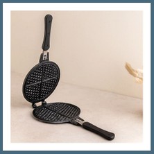 Bezos 20 cm Granit Döküm Waffle Tava - Bakalit Saplı Agc