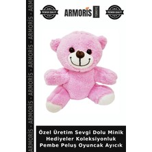 Armoris Özel Üretim Sevgi Dolu Minik Hediyeler Koleksiyonluk Pembe Peluş Oyuncak Ayıcık