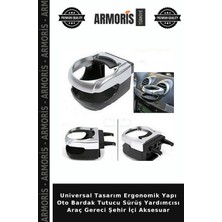 Armoris Universal Tasarım Ergonomik Yapı Oto Bardak Tutucu Sürüş Yardımcısı Araç Gereci Şehir Içi Aksesuar