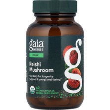 Gaia Herbs Reishi Mushroom, 40 Vegan Capsules