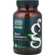 Gaia Herbs Black Elderberry, 120 Vegan Capsules