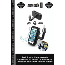 Armoris Özel Üretim Motor Aparatı Koruyucu Kılıf Sürüş Yardımcısı Su Geçirmez Motosiklet Telefon Tutucu