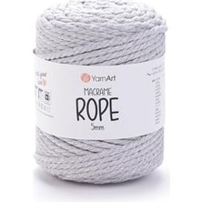 Toptan Budur El Örgü Ipi, Yarnart Macrame Rope 5 mm - Makrome — Açık GRI-756