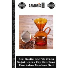 Armoris Özel Üretim Mutfak Ürünü Soğuk Içecek Çay Hazırlama Cam Kahve Demleme Seti
