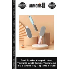 Armoris Özel Üretim Kompakt Araç Temizlik Aleti Kumaş Temizleme 4'ü 1 Arada Tüy Toplama Fırçası