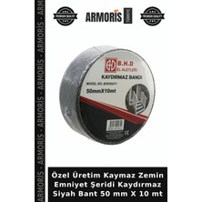 Armoris Özel Üretim Kaymaz Zemin Emniyet Şeridi Kaydırmaz Siyah Bant 50 mm x 10 mt
