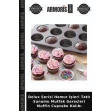 Armoris Delux Serisi Hamur Işleri Tatlı Sunumu Mutfak Gereçleri Muffin Cupcake Kalıbı