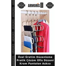 Armoris Özel Üretim Düzenleme Pratik Çözüm Ofis Düzeni Krom Pantolon Askısı